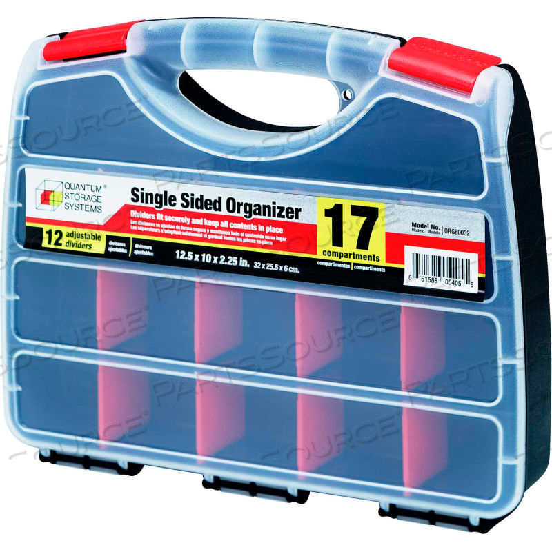 SINGLE SIDED ORGANIZER - 17 COMPARTMENTS - 12-1/2"L X 10"W X 2-1/4"H by Quantum Storage Systems