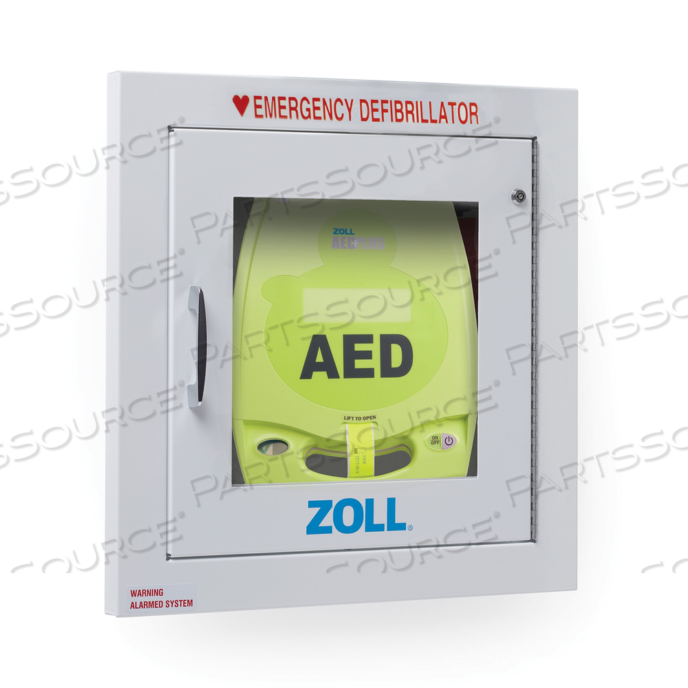 AED PLUS® WHITE WALL MOUNT 1 DOOR FULLY RECESSED AED CABINET by ZOLL Medical Corporation AED PLUS® WHITE WALL MOUNT 1 DOOR FULLY RECESSED AED CABINET by ZOLL Medical Corporation
