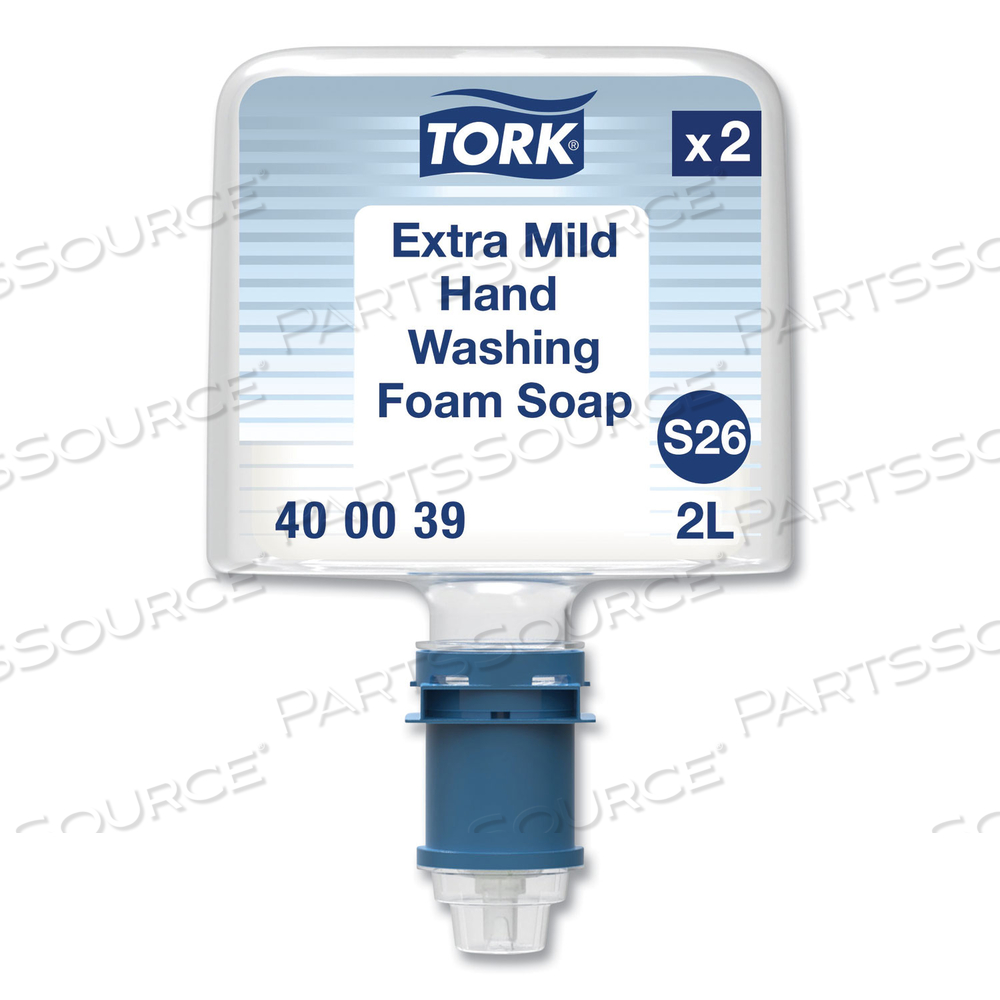 MILD FOAM SOAP S26, UNSCENTED, 2 L BOTTLE by Tork MILD FOAM SOAP S26, UNSCENTED, 2 L BOTTLE by Tork
