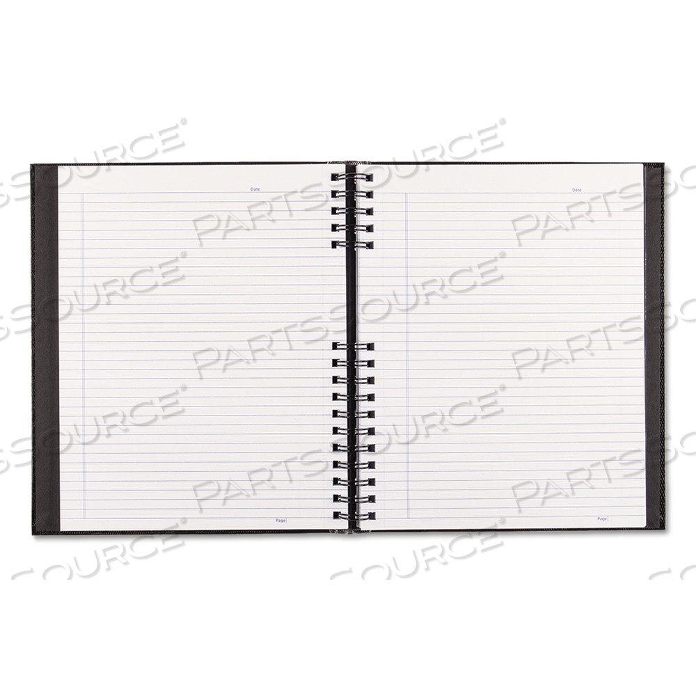 NOTEPRO NOTEBOOK, 1 SUBJECT, MEDIUM/COLLEGE RULE, BLACK COVER, 11 X 8.5, 150 SHEETS by Blueline