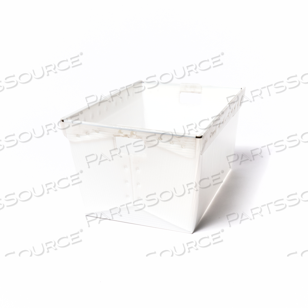 CORRUGATED PLASTIC NESTABLE TOTE, 24X17-1/2X13, NATURAL by Minnesota Diversified Industries