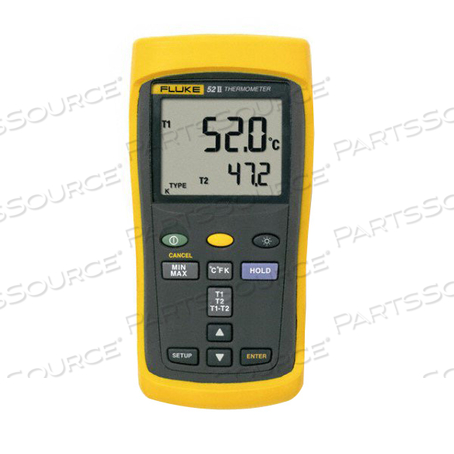 THERMOMETER, DUAL PROBE, DIGITAL, 173MM LENGTH, -10 TO 50°C OPERATING TEMPERATURE, 86MM WIDTH, 38MM DEPTH, CSA C22.2, CE, CSA STANDARDS by Fluke Electronics Corp (Industrial Div.) THERMOMETER, DUAL PROBE, DIGITAL, 173MM LENGTH, -10 TO 50°C OPERATING TEMPERATURE, 86MM WIDTH, 38MM DEPTH, CSA C22.2, CE, CSA STANDARDS by Fluke Electronics Corp (Industrial Div.)