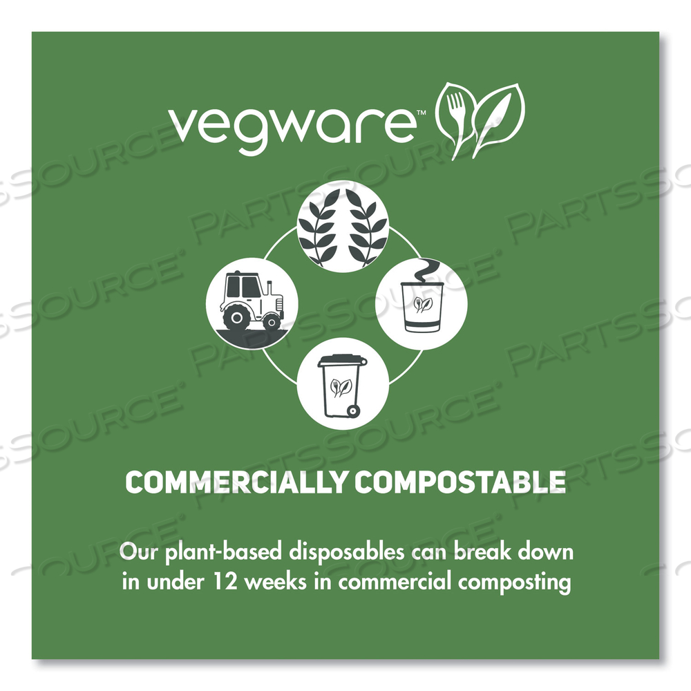 89 SERIES HOT CUP LIDS, FITS 89-SERIES HOT CUPS, WHITE by Vegware 89 SERIES HOT CUP LIDS, FITS 89-SERIES HOT CUPS, WHITE by Vegware