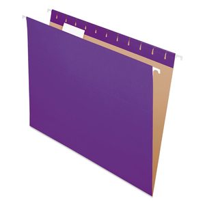 COLORED HANGING FOLDERS, LETTER SIZE, 1/5-CUT TABS, VIOLET by Esselte Pendaflex Corp. COLORED HANGING FOLDERS, LETTER SIZE, 1/5-CUT TABS, VIOLET by Esselte Pendaflex Corp.