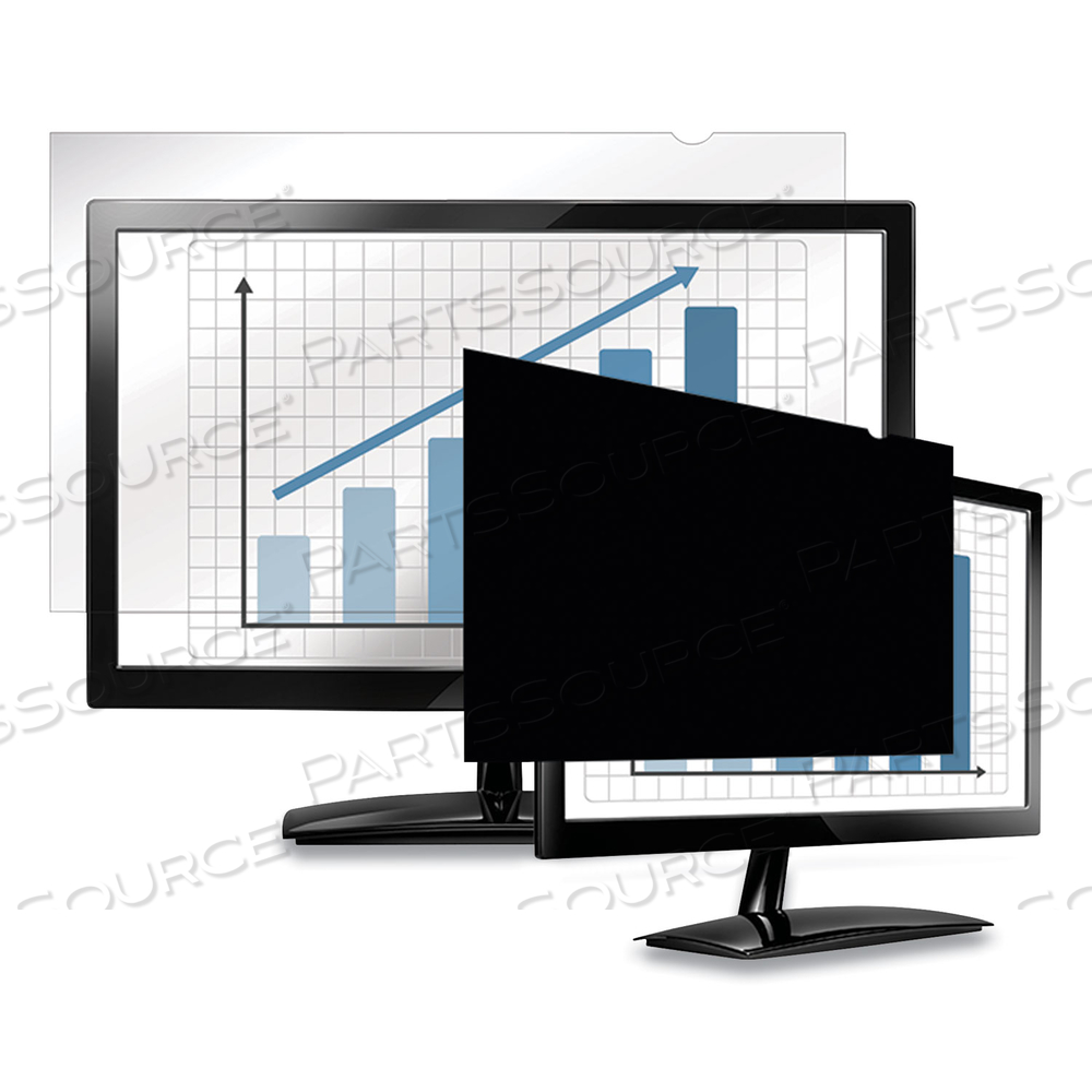 FELLOWES PRIVASCREEN BLACKOUT, DISPLAY PRIVACY FILTER, 24" WIDE by Fellowes
