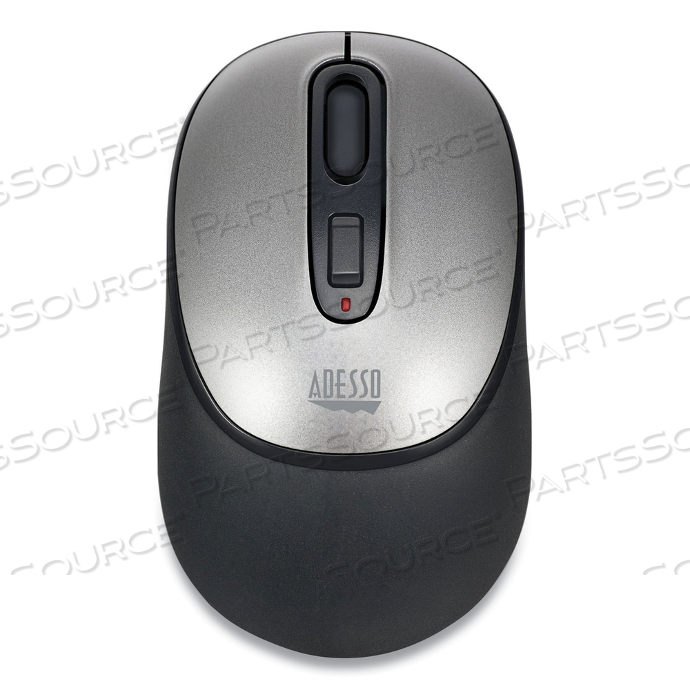 IMOUSE A10 ANTIMICROBIAL WIRELESS MOUSE, 2.4 GHZ FREQUENCY/30 FT WIRELESS RANGE, LEFT/RIGHT HAND USE, BLACK/SILVER by Adesso, Inc.