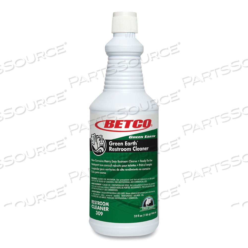 GREEN EARTH RTU RESTROOM CLEANER, FRESH MINT SCENT, 32 OZ BOTTLE by Betco Corporation