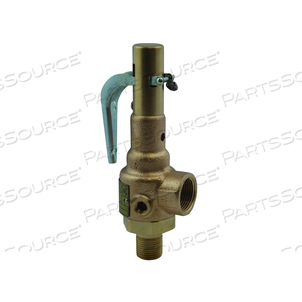 3/4 X 1IN MNPT X FNPT 100PSI BRONZE HIGH PRESSURE SAFETY RELIEF VALVE by Apollo Valves (a Conbraco Company) 3/4 X 1IN MNPT X FNPT 100PSI BRONZE HIGH PRESSURE SAFETY RELIEF VALVE by Apollo Valves (a Conbraco Company)