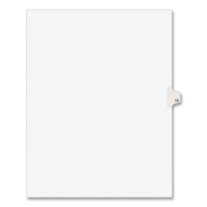 PREPRINTED LEGAL EXHIBIT SIDE TAB INDEX DIVIDERS, AVERY STYLE, 10-TAB, 12, 11 X 8.5, WHITE by Avery PREPRINTED LEGAL EXHIBIT SIDE TAB INDEX DIVIDERS, AVERY STYLE, 10-TAB, 12, 11 X 8.5, WHITE by Avery