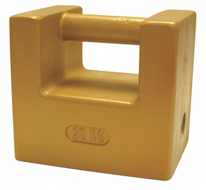 25KG CAST IRON GRIP HANDLE SCALE CALIBRATION WEIGHT WITH ACCREDITED CERTIFICATE by Rice Lake Weighing Systems