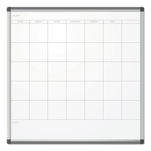 PINIT MAGNETIC DRY ERASE UNDATED ONE MONTH CALENDAR, 36 X 36, WHITE by U Brands