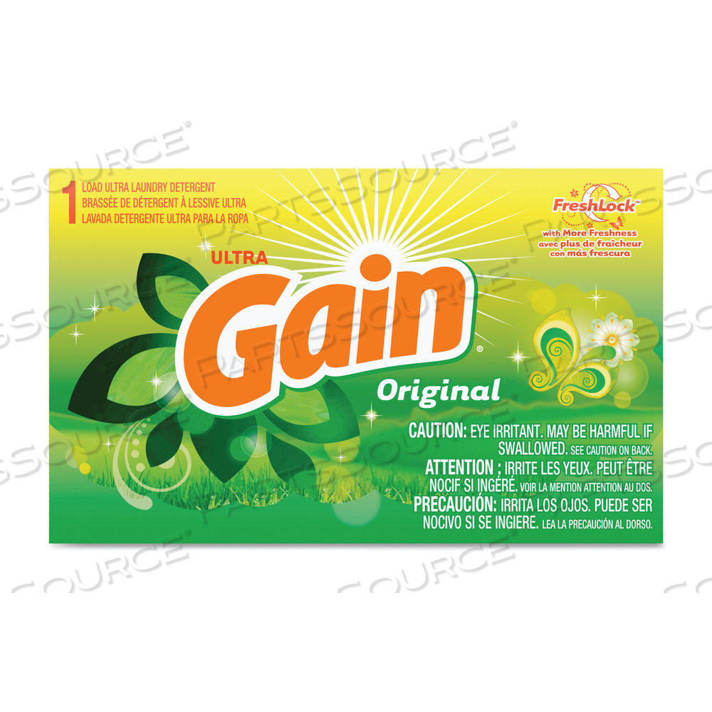 POWDER LAUNDRY DETERGENT, ORIGINAL SCENT, 1.8 OZ BOX by Gain POWDER LAUNDRY DETERGENT, ORIGINAL SCENT, 1.8 OZ BOX by Gain
