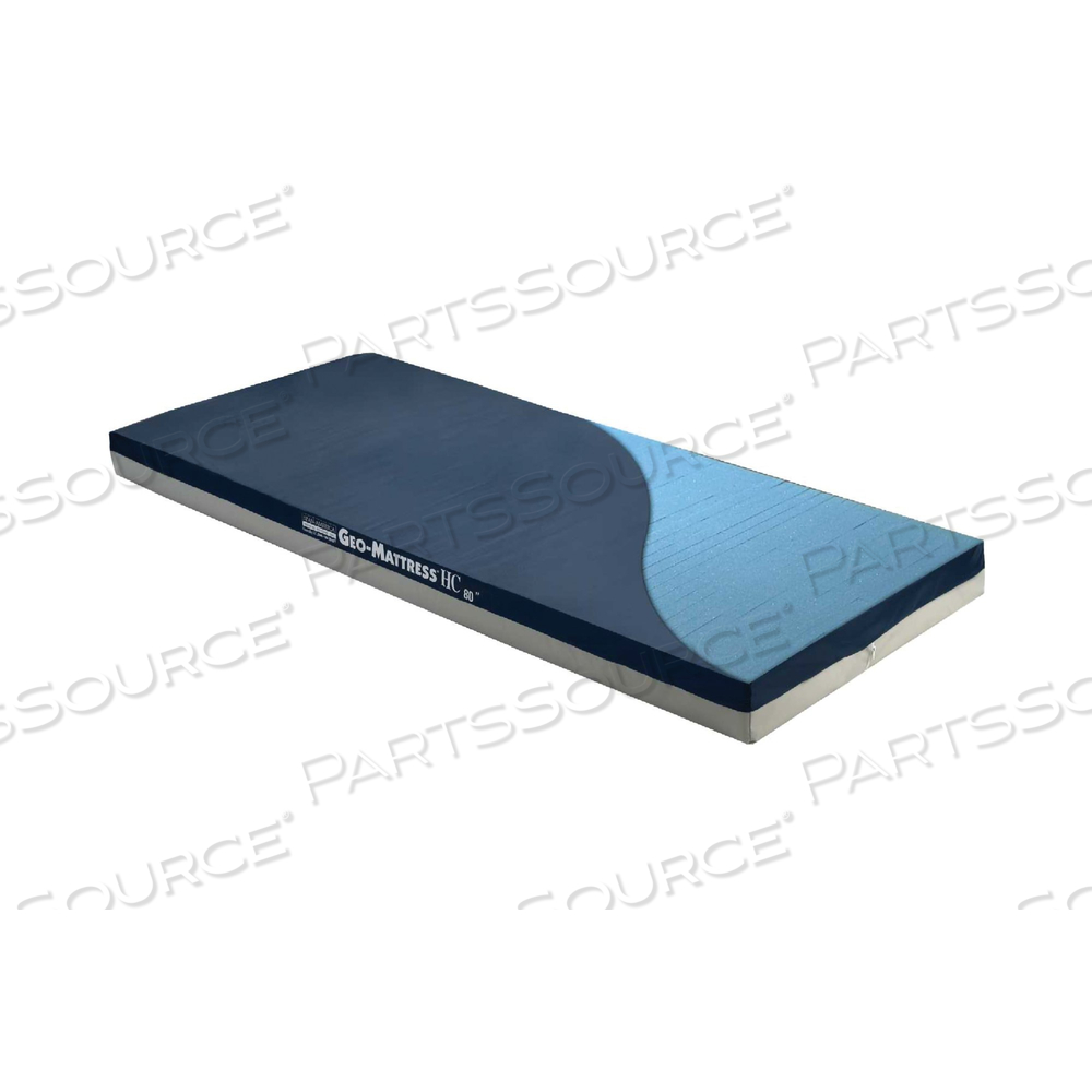 BED MATTRESS, THERAPEUTIC, GEO-MATTRESS® HC, FOAM, 75 X 35 X 5IN DIMENSIONS, VINYL/NYLON COVER MATERIAL, 250LB WEIGHT CAPACITY by Span-America Medical Systems BED MATTRESS, THERAPEUTIC, GEO-MATTRESS® HC, FOAM, 75 X 35 X 5IN DIMENSIONS, VINYL/NYLON COVER MATERIAL, 250LB WEIGHT CAPACITY by Span-America Medical Systems