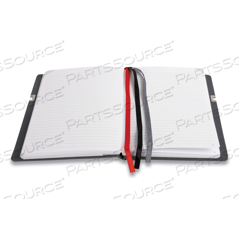 LARGE MASTERY JOURNAL WITH POCKETS, 1 SUBJECT, NARROW RULE, CHARCOAL/RED COVER, 10 X 8, 192 SHEETS by TRU RED