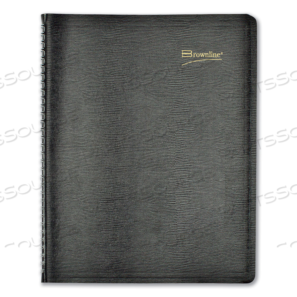 ESSENTIAL COLLECTION WEEKLY APPOINTMENT BOOK IN COLUMNAR FORMAT, 11 X 8.5, BLACK COVER, 12-MONTH (JAN TO DEC): 2023 by Brownline