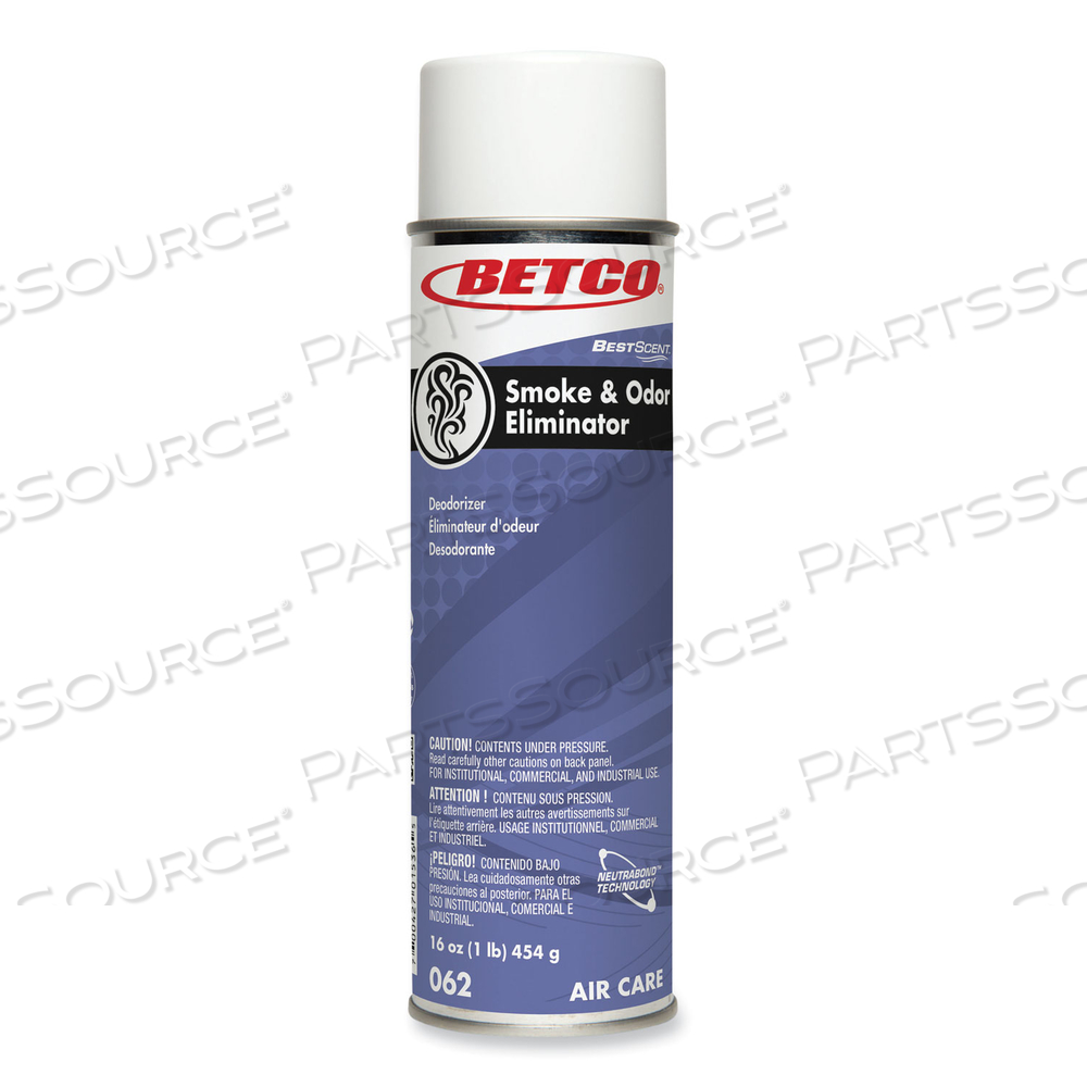 BESTSCENT SMOKE AND ODOR ELIMINATOR AEROSOL, FRUIT/FLORAL SCENT, 16 OZ AEROSOL CAN, 12/CARTON 