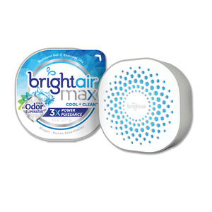 MAX ODOR ELIMINATOR AIR FRESHENER, COOL AND CLEAN, 8 OZ JAR by Bright Air MAX ODOR ELIMINATOR AIR FRESHENER, COOL AND CLEAN, 8 OZ JAR by Bright Air
