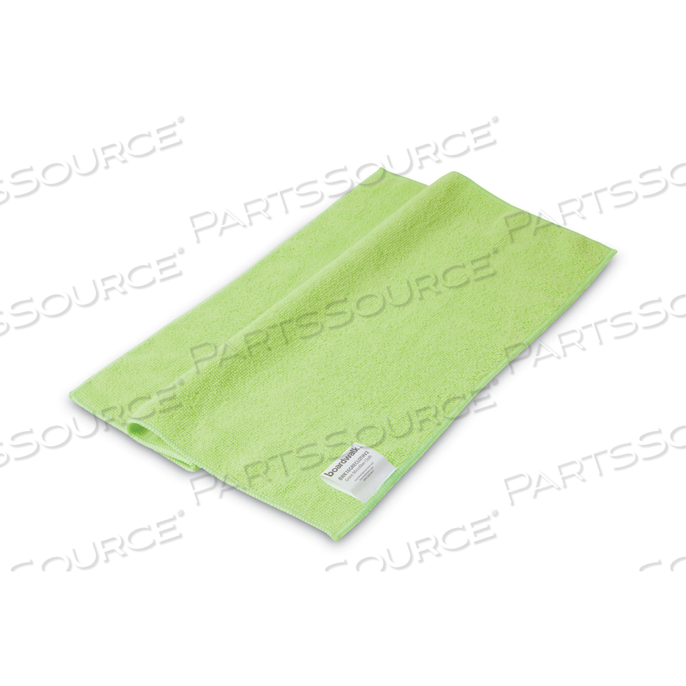MICROFIBER CLEANING CLOTHS, 16 X 16, GREEN by Boardwalk MICROFIBER CLEANING CLOTHS, 16 X 16, GREEN by Boardwalk