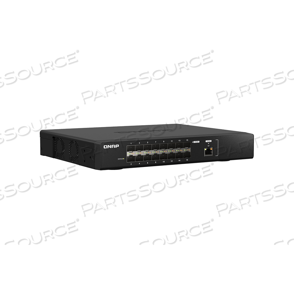 QNAP QSW-M5216-1T, SWITCH, 17 PORTS, MANAGED, RACK-MOUNTABLE by QNAP Security