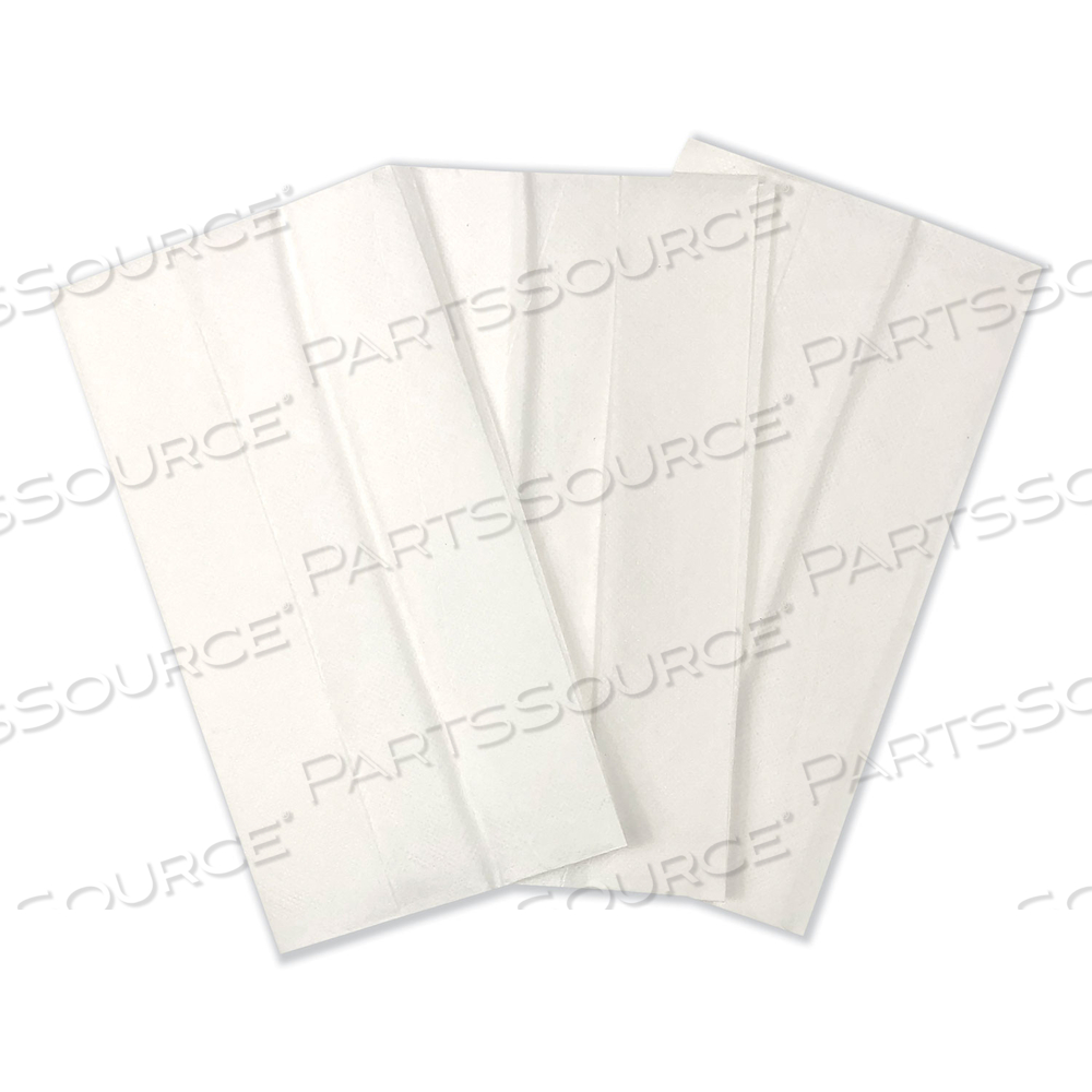 TALL-FOLD NAPKINS, 1-PLY, 7 X 13 1/4, WHITE by Genpak