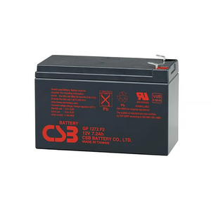 BATTERY CARTRIDGE, UPS REPLACEMENT, 2.56IN WIDTH, 3.94IN HEIGHT, 5.94IN LENGTH, 7200MAH CAPACITY, F2 CONNECTOR, 86 WHR RATING, LEAD ACID CHE by CSB TECHNOLOGIES