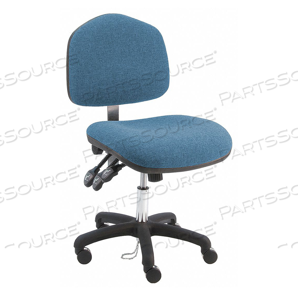 ERGONOMIC CHAIR FABRIC BLUE by Benchpro