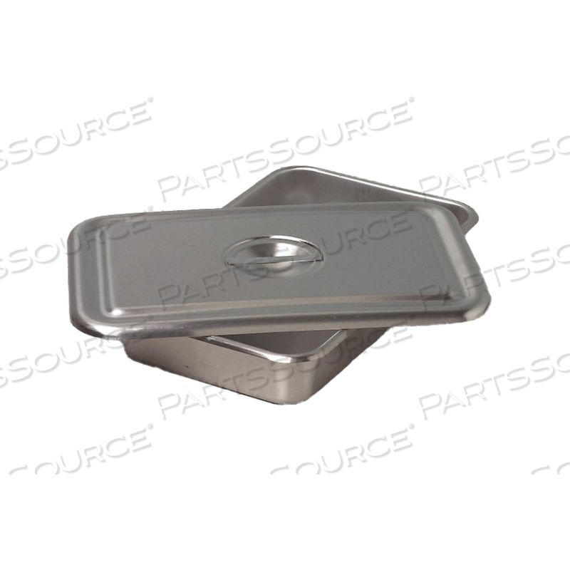 CATHETER/INSTRUMENT TRAY SET, STAINLESS STEEL, 2 1/8 IN OVERALL HT, RECTANGULAR, 7 5/8 IN OVERALL WD by Approved Vendor