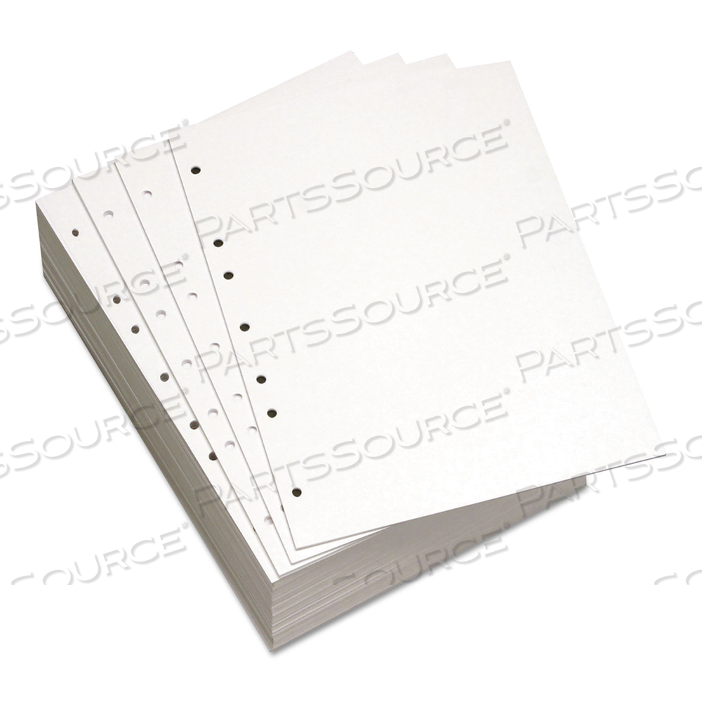 CUSTOM CUT-SHEET COPY PAPER, 92 BRIGHT, 7-HOLE SIDE PUNCHED, 20 LB BOND WEIGHT, 8.5 X 11, WHITE, 500/REAM by Lettermark CUSTOM CUT-SHEET COPY PAPER, 92 BRIGHT, 7-HOLE SIDE PUNCHED, 20 LB BOND WEIGHT, 8.5 X 11, WHITE, 500/REAM by Lettermark