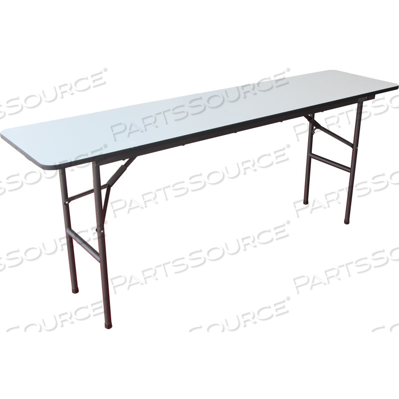 INTERION FOLDING WOOD SEMINAR TABLE, 72"W X 18"D, GRAY by Iceberg Enterprises INTERION FOLDING WOOD SEMINAR TABLE, 72"W X 18"D, GRAY by Iceberg Enterprises