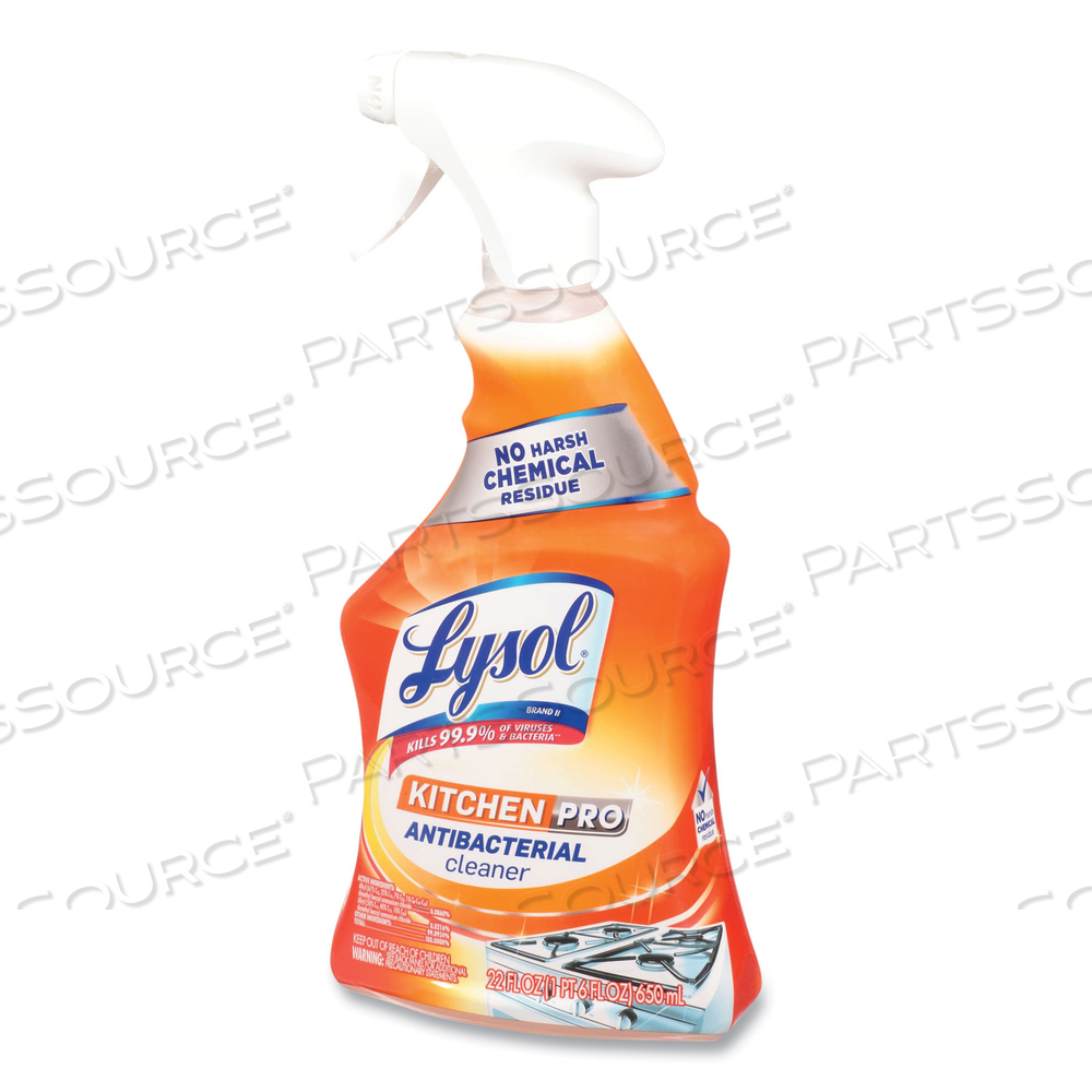 KITCHEN PRO ANTIBACTERIAL CLEANER, CITRUS SCENT, 22 OZ SPRAY BOTTLE by Lysol KITCHEN PRO ANTIBACTERIAL CLEANER, CITRUS SCENT, 22 OZ SPRAY BOTTLE by Lysol