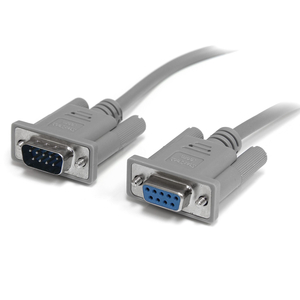 10FT DB9 FEMALE - DB9 MALE RS232 SERIAL NULL MODEM CABLE - GREY by StarTech.com Ltd. 10FT DB9 FEMALE - DB9 MALE RS232 SERIAL NULL MODEM CABLE - GREY by StarTech.com Ltd.