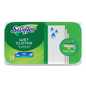 WET REFILL CLOTHS, 8 X 10, FRESH SCENT, WHITE by Swiffer WET REFILL CLOTHS, 8 X 10, FRESH SCENT, WHITE by Swiffer
