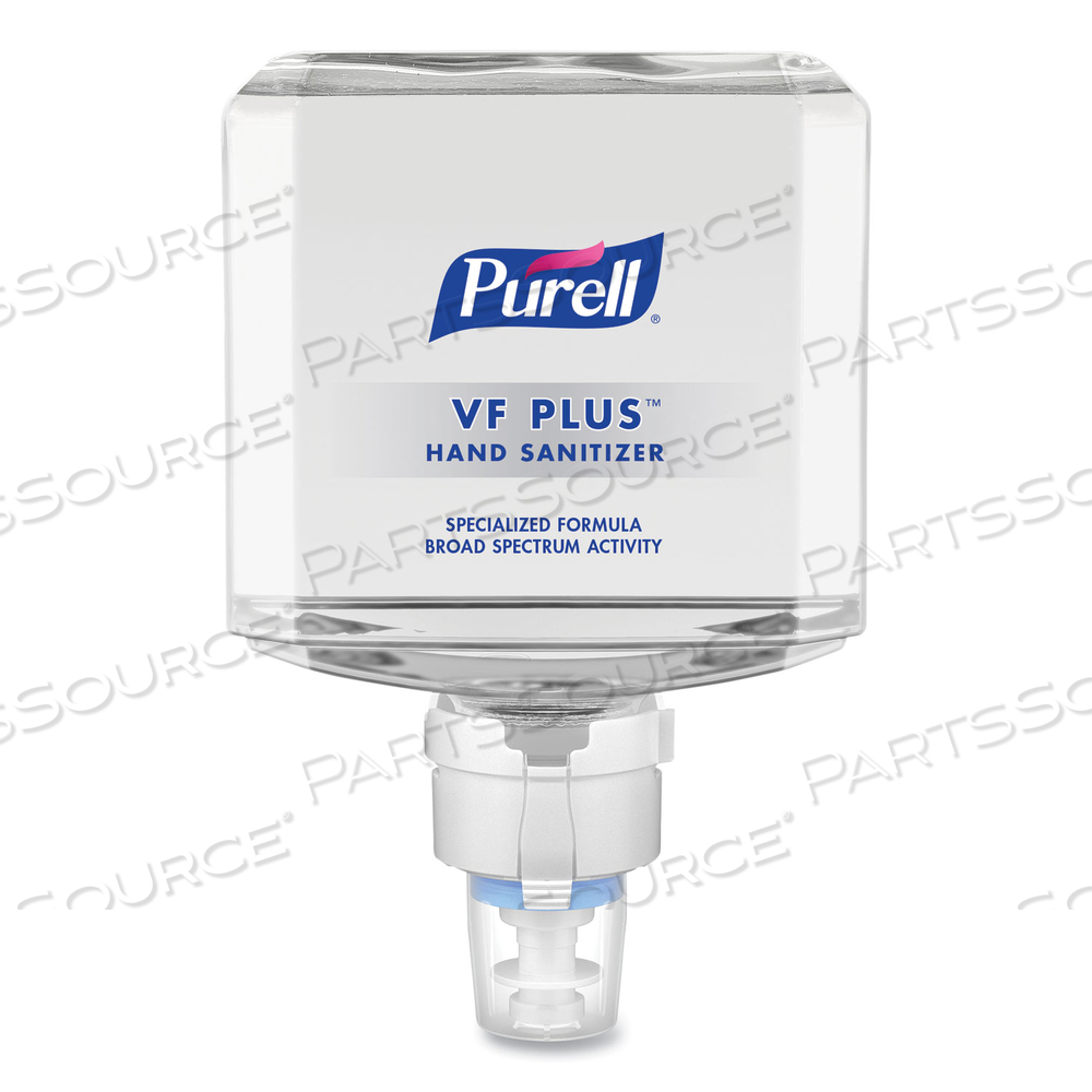 VF PLUS HAND SANITIZER GEL, 1,200 ML REFILL BOTTLE, FRAGRANCE-FREE, FOR ES8 DISPENSERS by Purell
