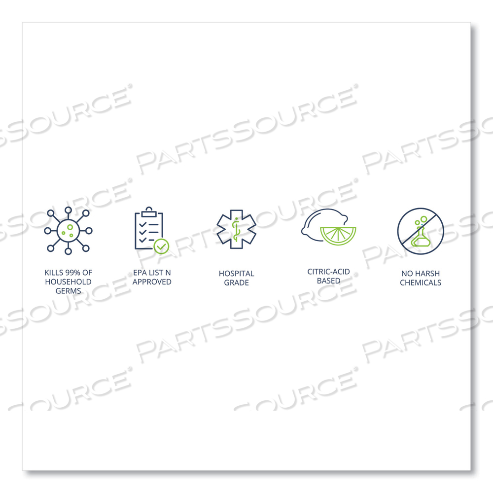 CLEANCIDE DISINFECTING WIPES, 8 X 5.5, FRESH SCENT, 400/TUB by Wexford Labs, Inc.