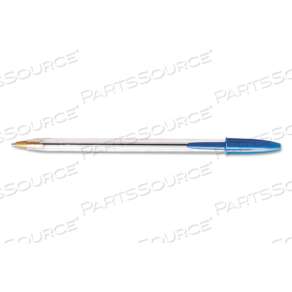 CRISTAL XTRA SMOOTH BALLPOINT PEN, STICK, MEDIUM 1 MM, BLUE INK, CLEAR BARREL by BIC CRISTAL XTRA SMOOTH BALLPOINT PEN, STICK, MEDIUM 1 MM, BLUE INK, CLEAR BARREL by BIC