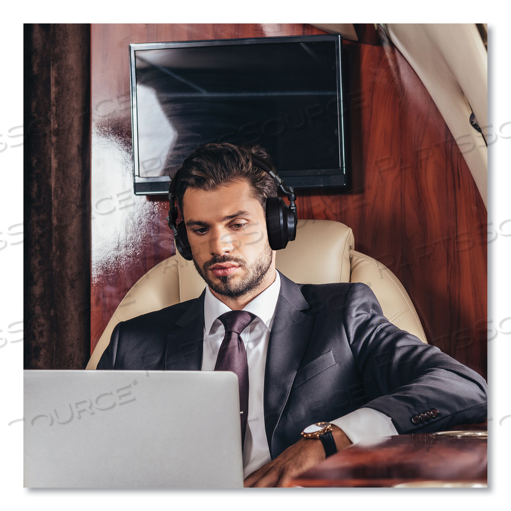 VERVE HD 360 HYBRID ANC WIRELESS OVER-EAR HEADPHONES, BLACK/PLATINUM by Morpheus 360