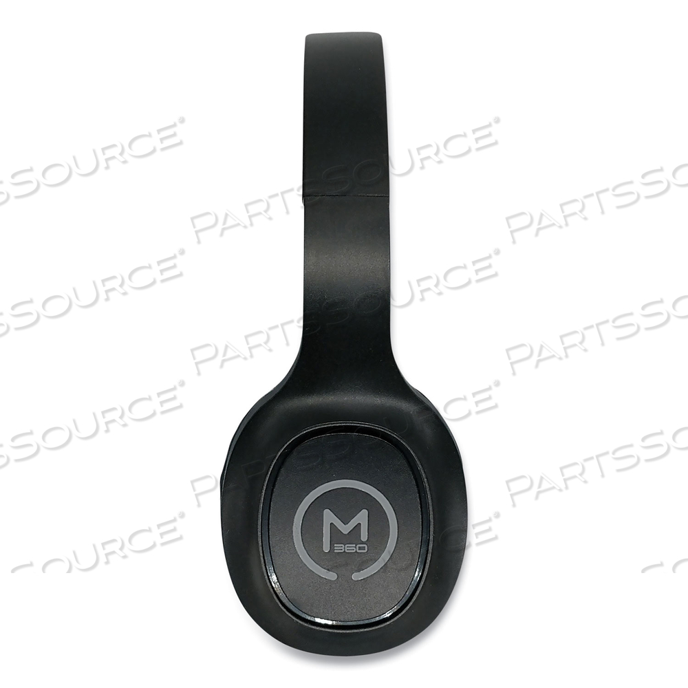 TREMORS STEREO WIRELESS HEADPHONES WITH MICROPHONE, 3 FT CORD, BLACK 