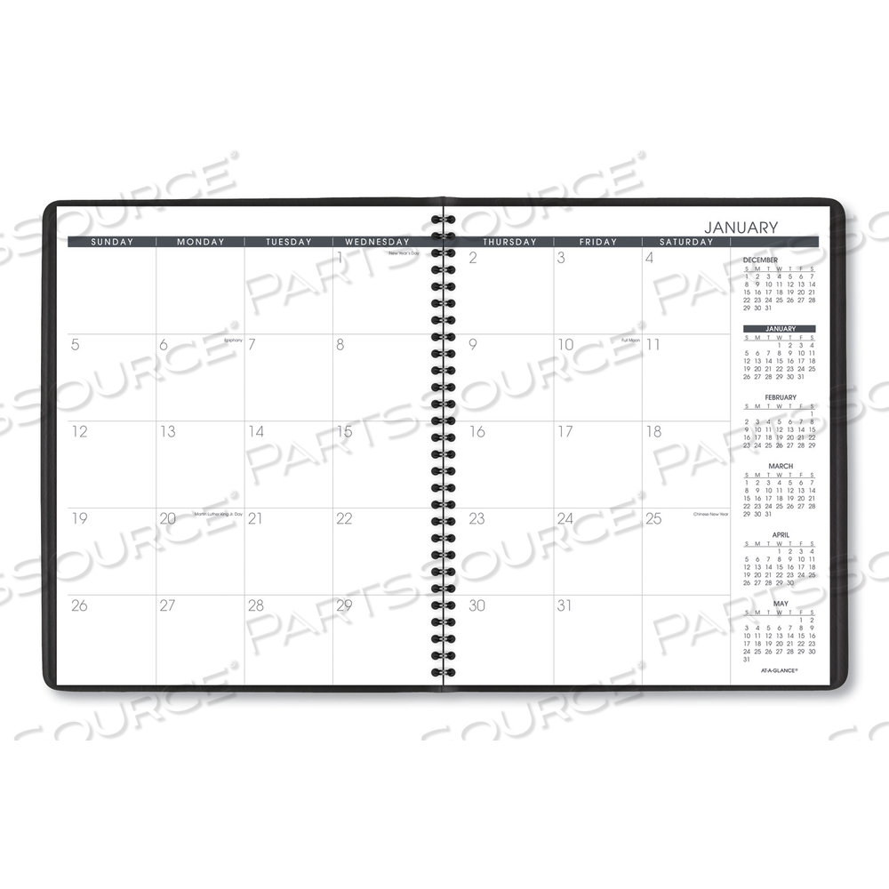 MONTHLY PLANNER, 11 X 9, NAVY COVER, 15-MONTH (JAN TO MAR): 2023 TO 2024 