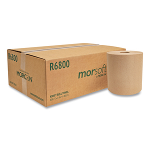 MORSOFT UNIVERSAL ROLL TOWELS, 8" X 800 FT, BROWN/CARTON by Morcon Tissue MORSOFT UNIVERSAL ROLL TOWELS, 8" X 800 FT, BROWN/CARTON by Morcon Tissue
