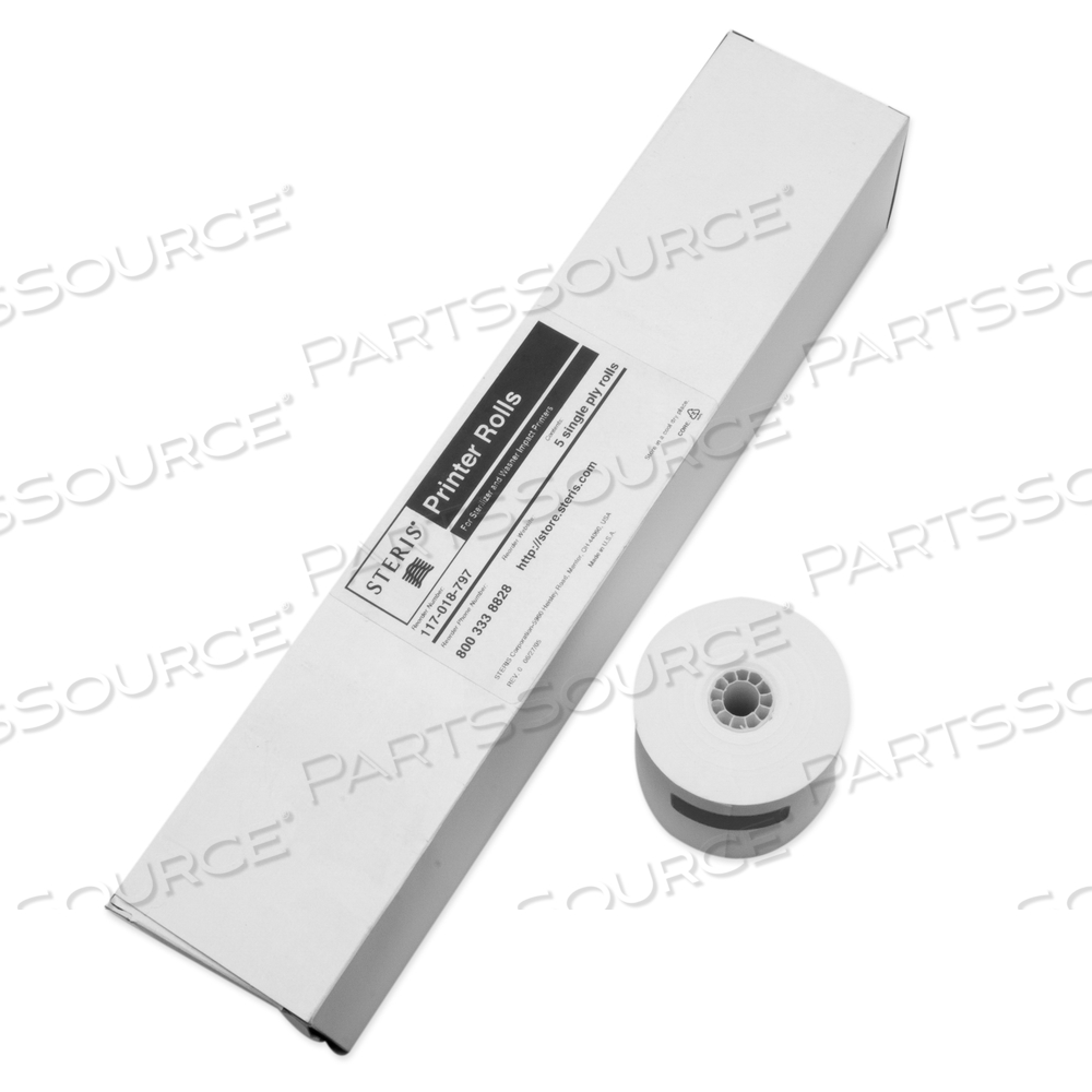 PRINTER PAPER ROLL, BOX OF 5 PACK by STERIS Corporation