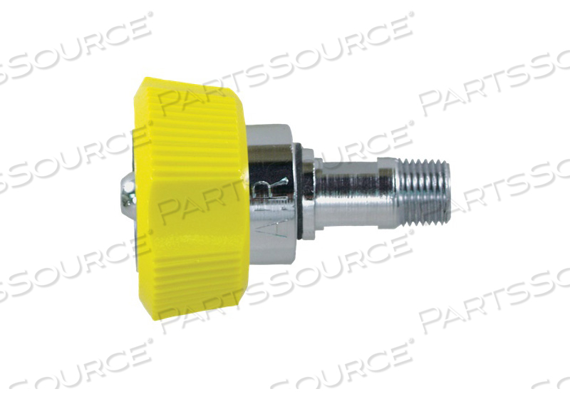 NIPPLE ASSEMBLY, DISS FEMALE HAND TIGHT, 1/8IN SIZE, DOMESTIC (US) COLOR TYPE, VACUUM GAS TYPE, NPT OUTER CONNECTION TYPE, WITH 1.5IN STEM by Precision Medical, Inc.