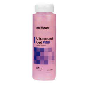 ULTRASOUND GEL, PINK, 8.5OZ VOLUME, BOTTLE CONTAINER TYPE, MCKESSON ACCEPTABLE DATING: WE WILL SHIP >=90 DAYS PRODUCT DATING, MEDIUM VISCOSI by McKesson