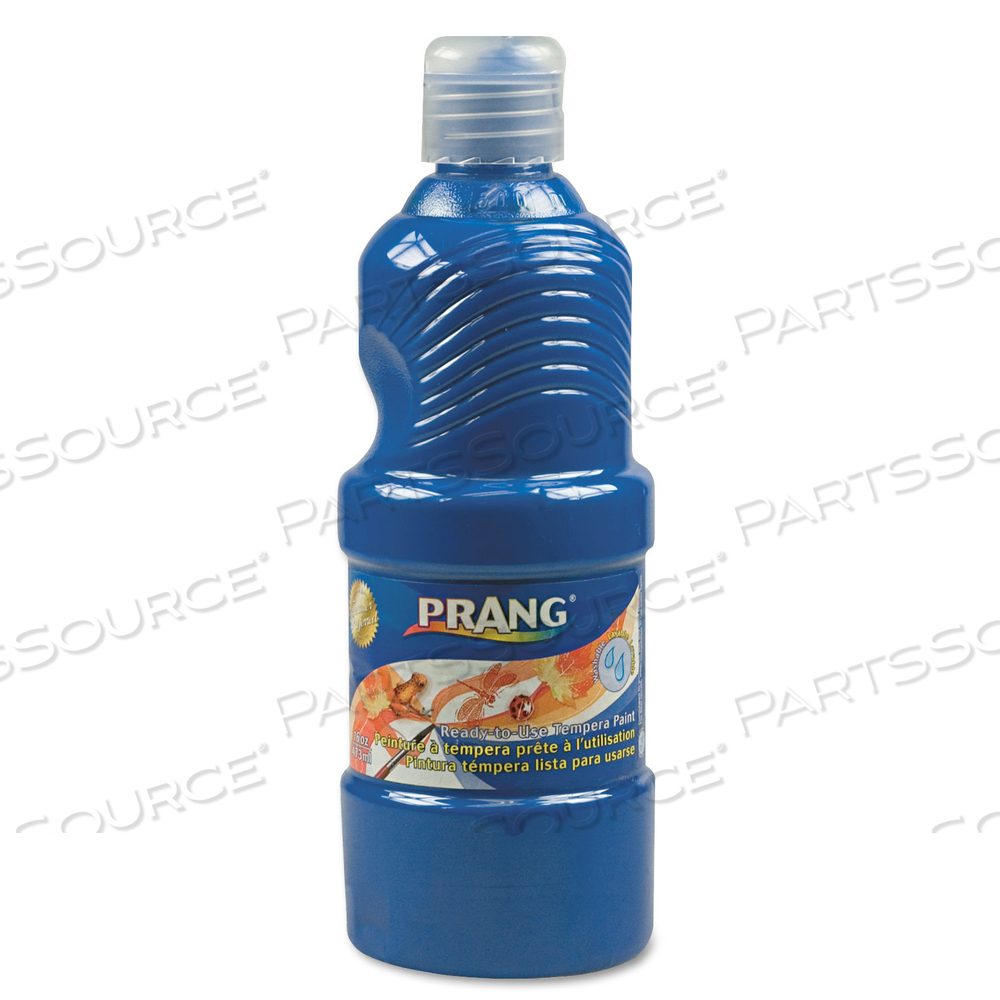 WASHABLE PAINT, BLUE, 16 OZ DISPENSER-CAP BOTTLE by Prang