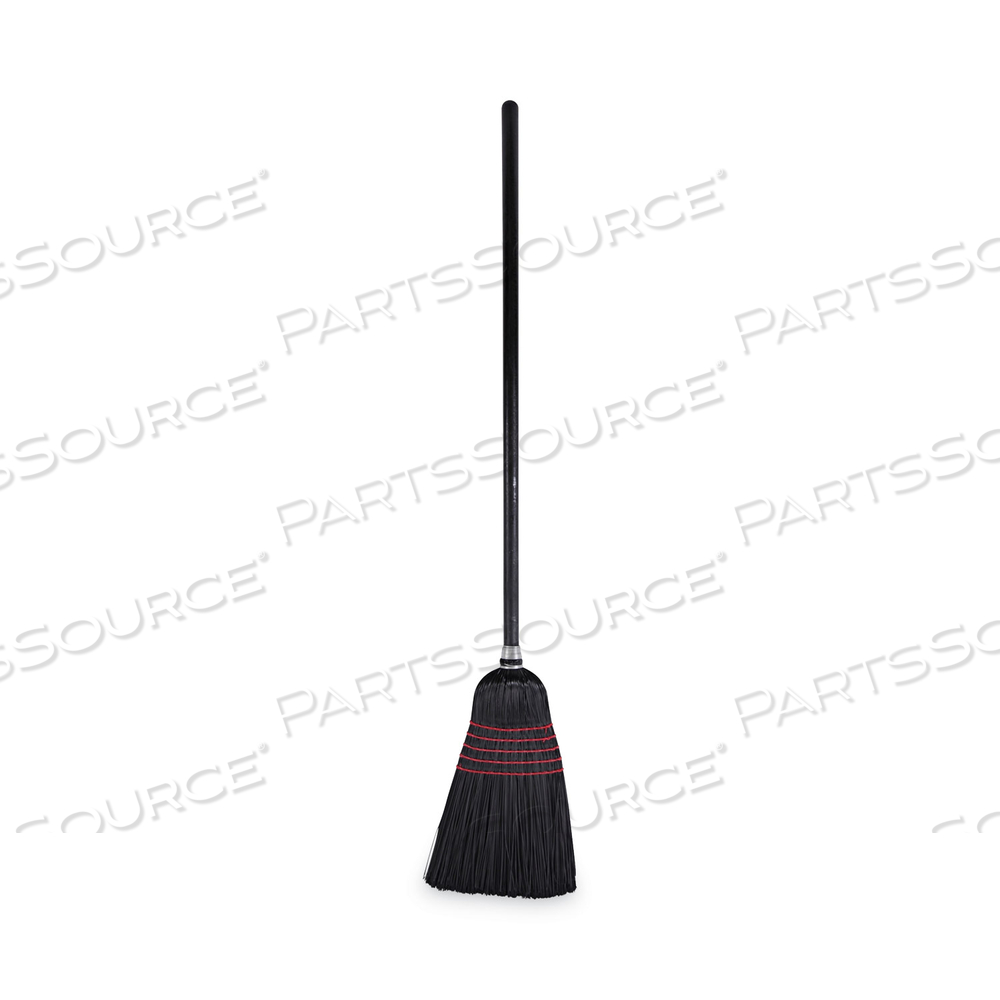 FLAGGED TIP POLY BRISTLE JANITOR BROOMS, 10 X 58.5, WOOD HANDLE, NATURAL/BLACK by Boardwalk FLAGGED TIP POLY BRISTLE JANITOR BROOMS, 10 X 58.5, WOOD HANDLE, NATURAL/BLACK by Boardwalk