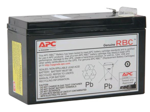 BATTERY CARTRIDGE, REPLACEMENT, LEAD ACID, APC, BLACK, 5.9IN WIDTH, 4.1IN HEIGHT, 2.6IN DEPTH, 7AH CAPACITY, 12VDC VOLTAGE RATING by APC / American Power Conversion BATTERY CARTRIDGE, REPLACEMENT, LEAD ACID, APC, BLACK, 5.9IN WIDTH, 4.1IN HEIGHT, 2.6IN DEPTH, 7AH CAPACITY, 12VDC VOLTAGE RATING by APC / American Power Conversion