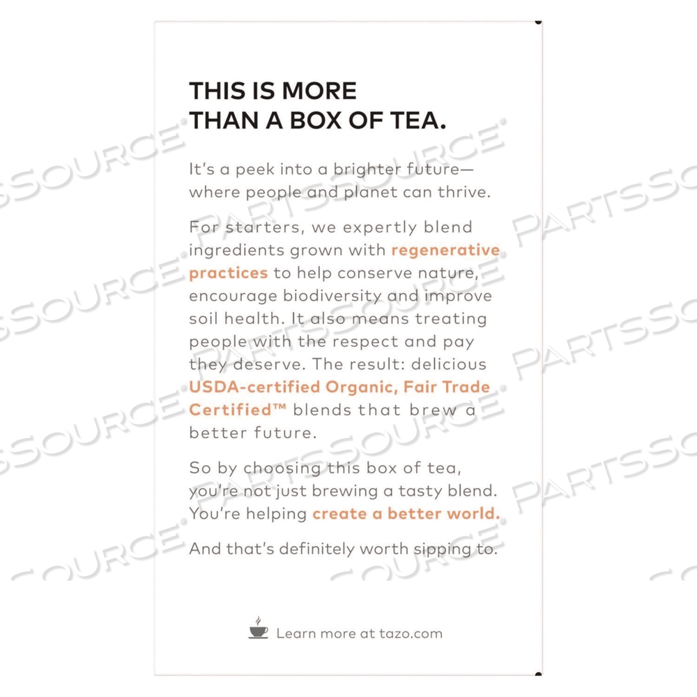 TEA BAGS, ORGANIC CALM CHAMOMILE by Tazo