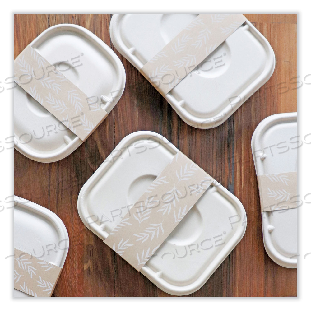 FIBER CONTAINERS, 60 OZ, 7.5 X 9.8 X 2.7, NATURAL, PAPER by World Centric