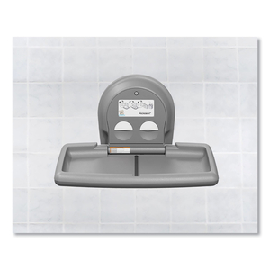 BABY CHANGING STATION, WALL HORIZONTAL MOUNT, 36.5 X 21.25, GRAY by Koala Kare Products
