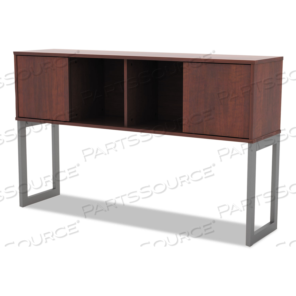 ALERA OPEN OFFICE DESK SERIES HUTCH, 59W X 15D X 36.38H, MEDIUM CHERRY by Alera ALERA OPEN OFFICE DESK SERIES HUTCH, 59W X 15D X 36.38H, MEDIUM CHERRY by Alera