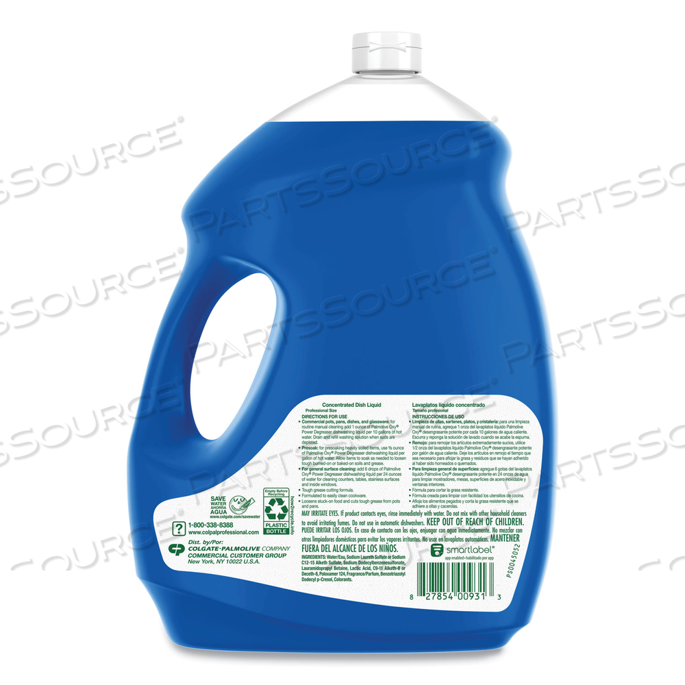 PROFESSIONAL OXY POWER DEGREASER LIQUID DISH SOAP, FRESH SCENT, 145 OZ BOTTLE, 4/CARTON 